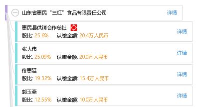 山東省惠民 三紅 食品有限責任公司